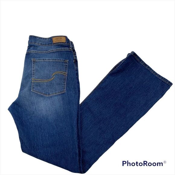 Signature by Levi Strauss Modern Boot Cut Jeans Size 16L - Picture 4 of 9